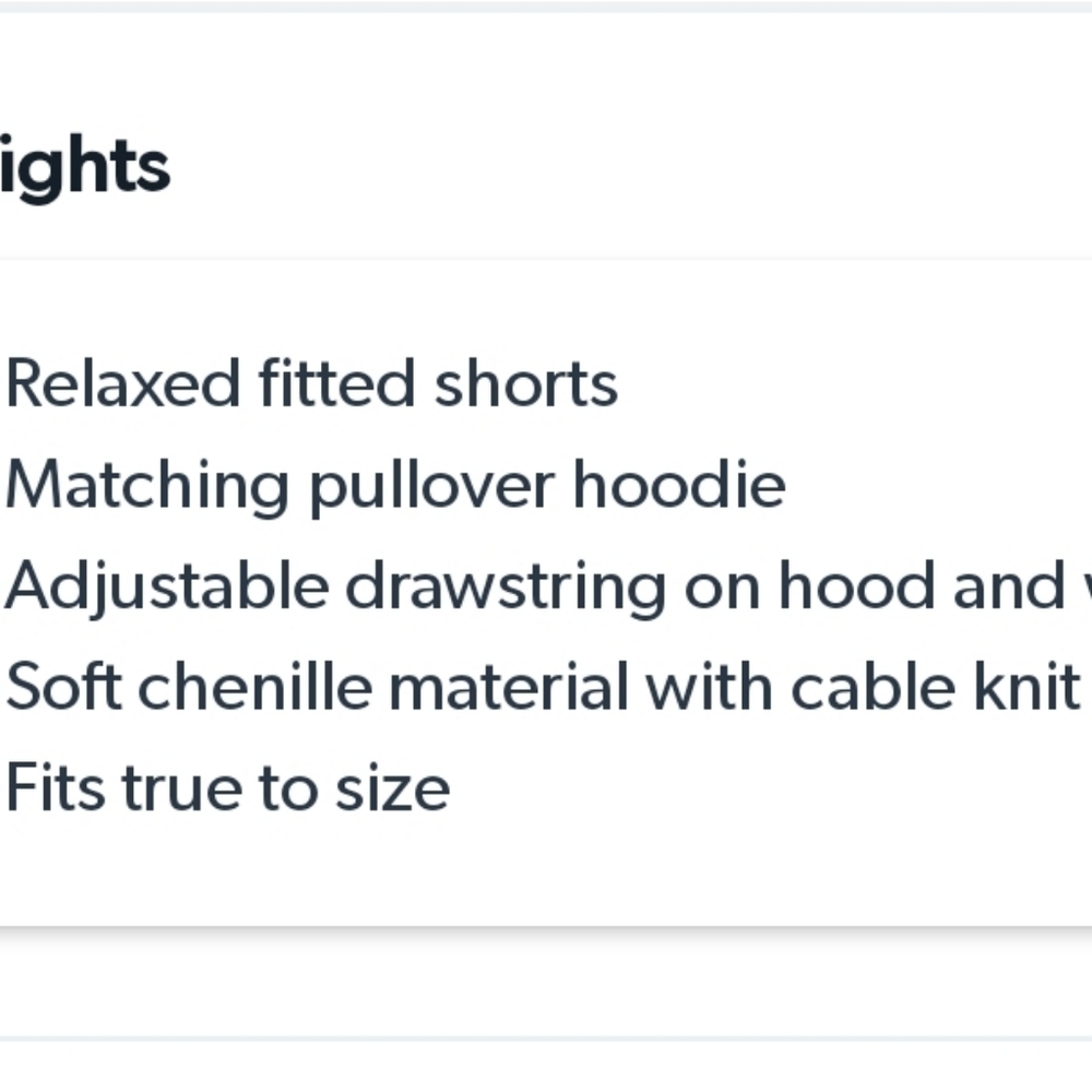 525 America Cable Knit Hoodie Sweater And Shorts Lounge Set - Cream - Picture 11 of 12